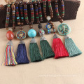 wholesale Vintage style Nepal necklace jewelry fashion religion tribal wood beads pendants necklace